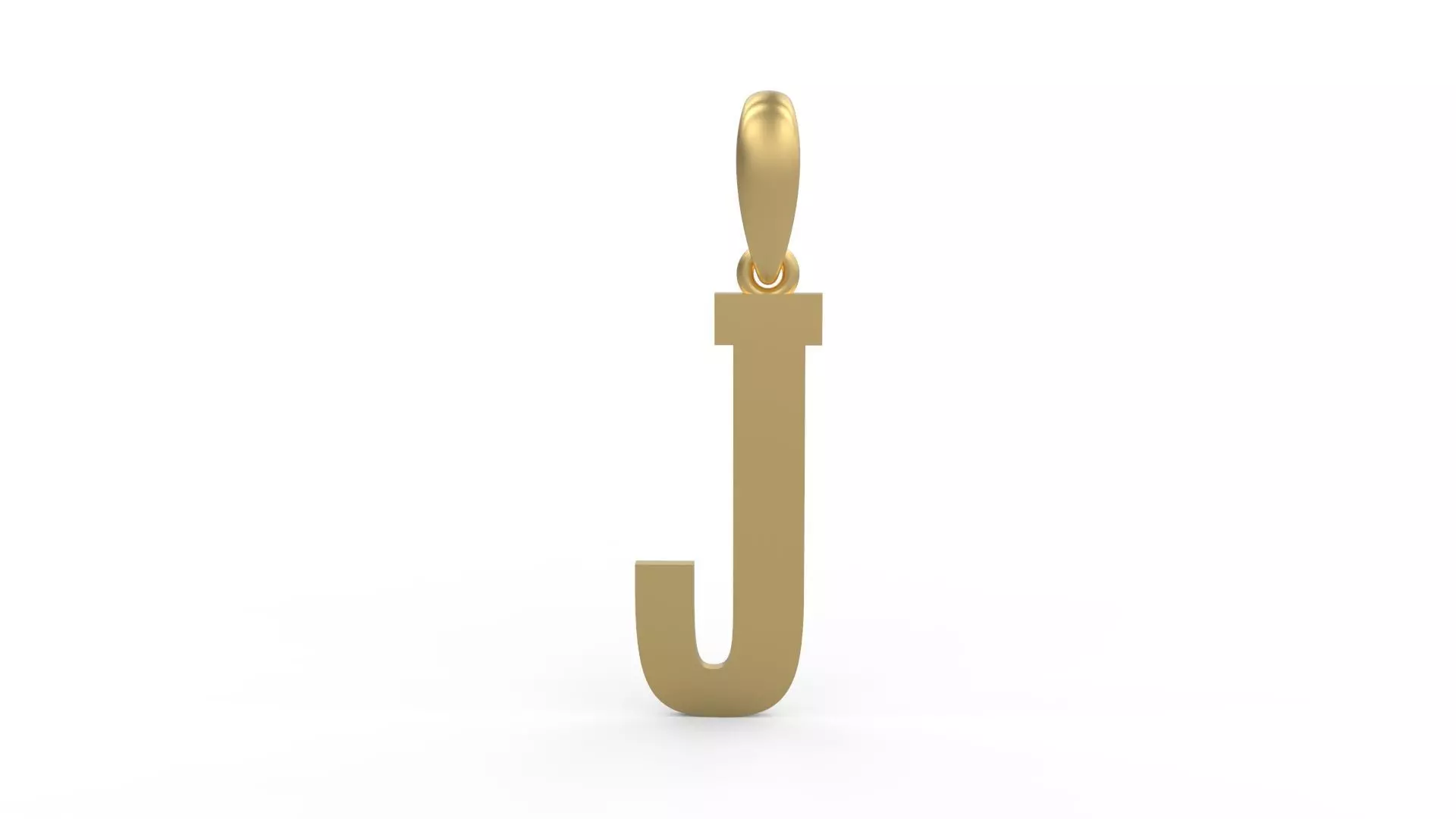 Initial Letters Pendant Gravtrac J 3D print model_0