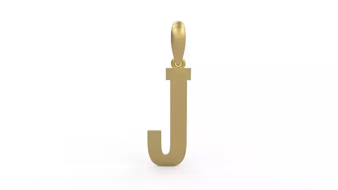 Initial Letters Pendant Gravtrac J 3D print model