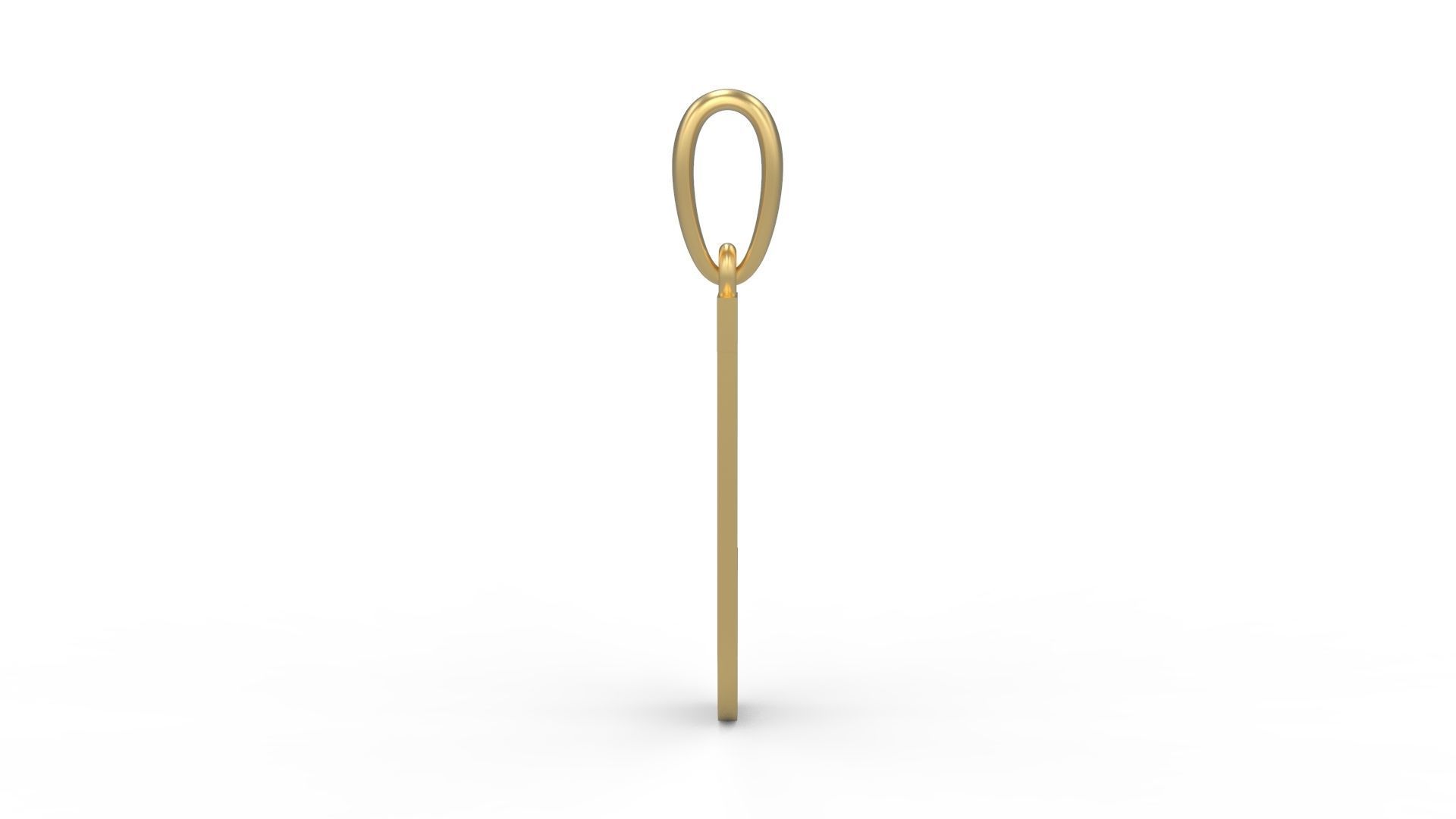 Initial Letters Pendant Gravtrac J 3D print model_2