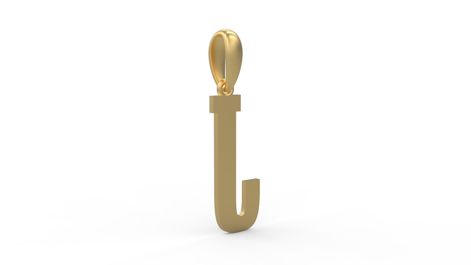 Initial Letters Pendant Gravtrac J 3D print model_3