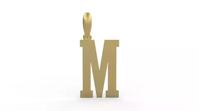 Initial Letters Pendant Gravtrac M 3D print model
