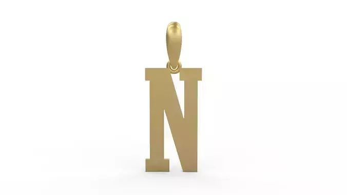Initial Letters Pendant Gravtrac N 3D print model