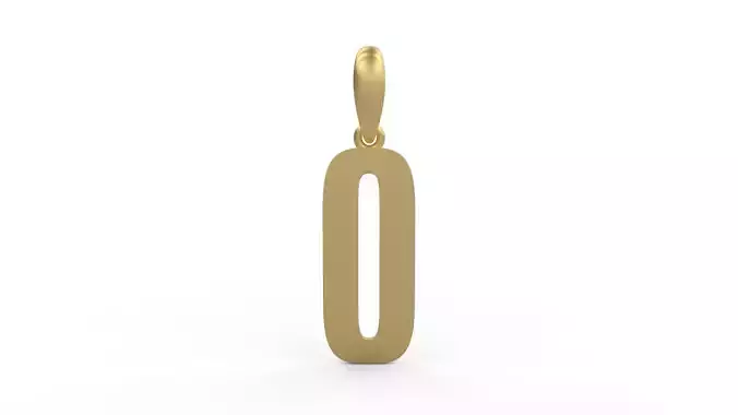 Initial Letters Pendant Gravtrac O 3D print model