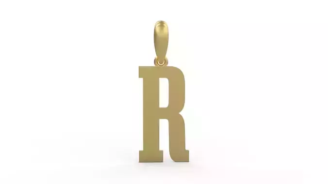 Initial Letters Pendant Gravtrac R 3D print model