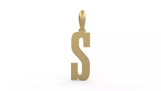 Initial Letters Pendant Gravtrac S 3D print model