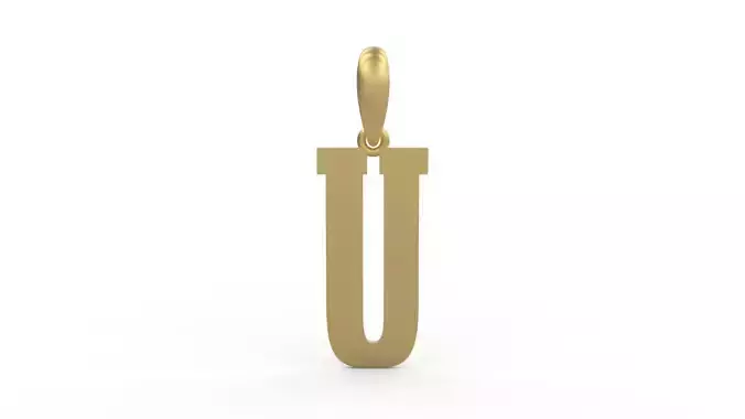 Initial Letters Pendant Gravtrac U
