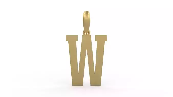 Initial Letters Pendant Gravtrac W