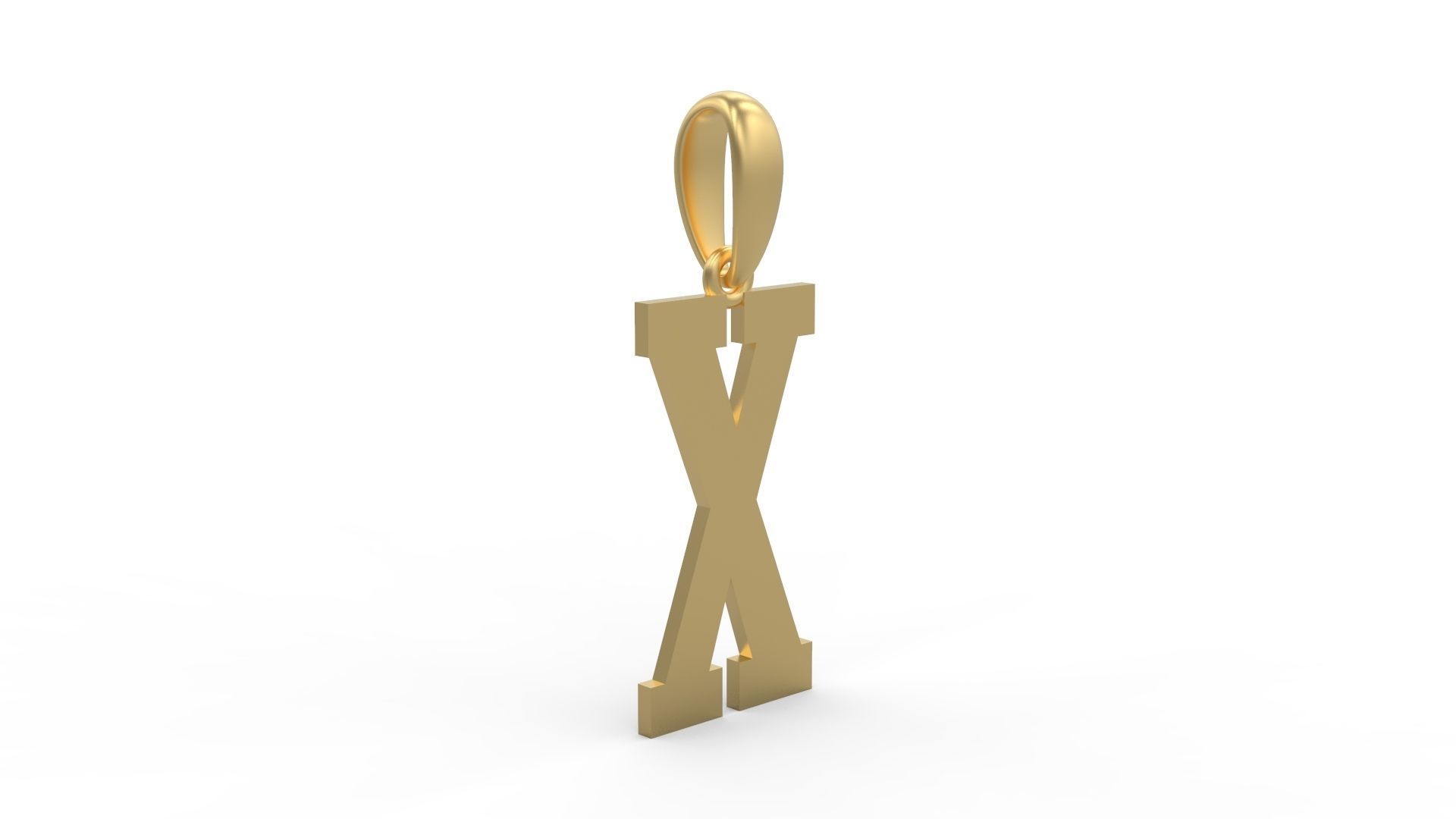 Initial Letters Pendant Gravtrac X 3D print model_3