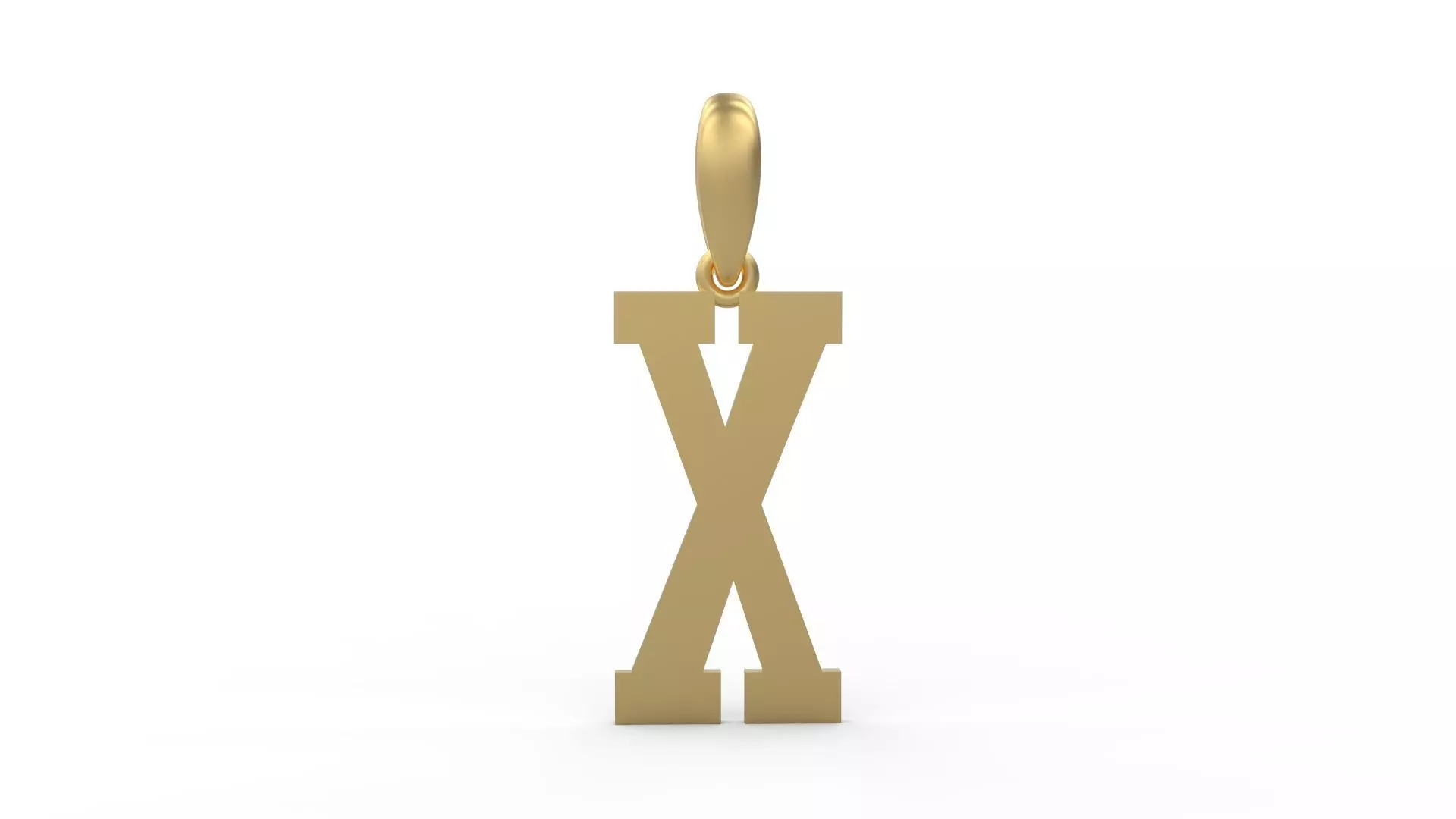 Initial Letters Pendant Gravtrac X 3D print model_0