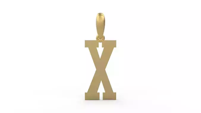 Initial Letters Pendant Gravtrac X