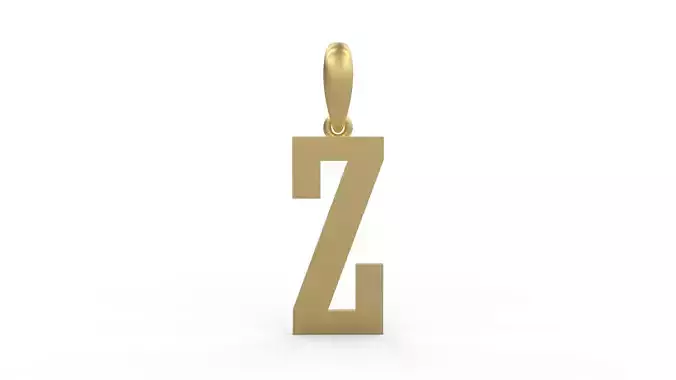 Initial Letters Pendant Gravtrac Z