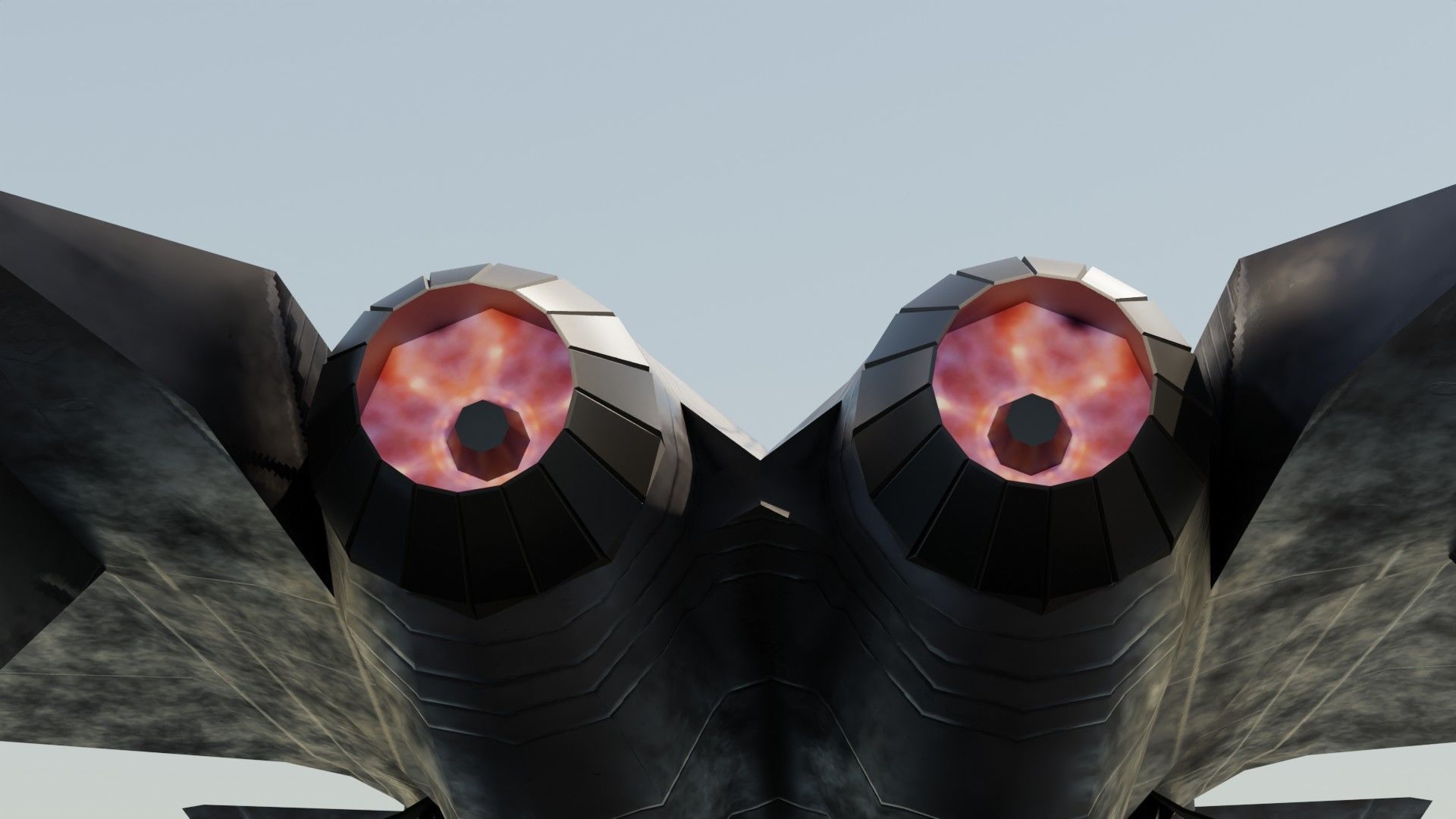 Chengdu J-20 Mighty Dragon Low-poly 3D model_25