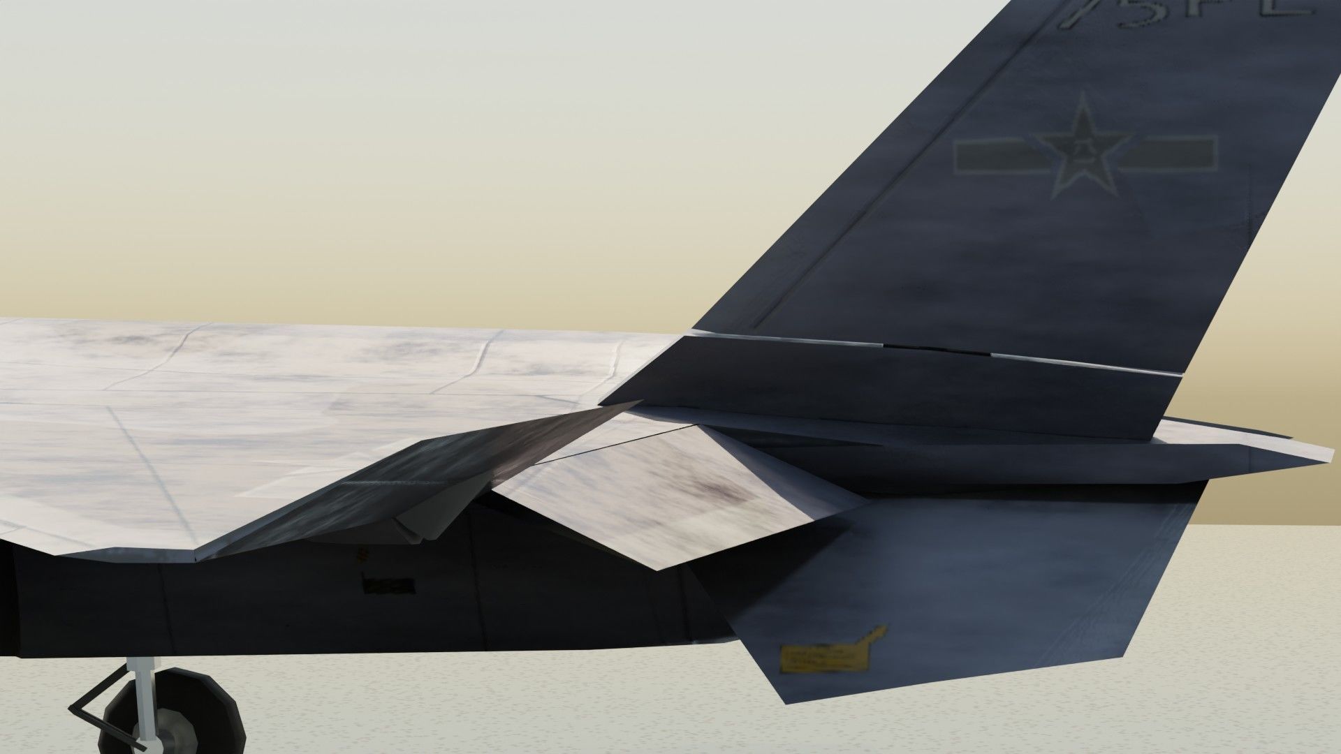 Chengdu J-20 Mighty Dragon Low-poly 3D model_23