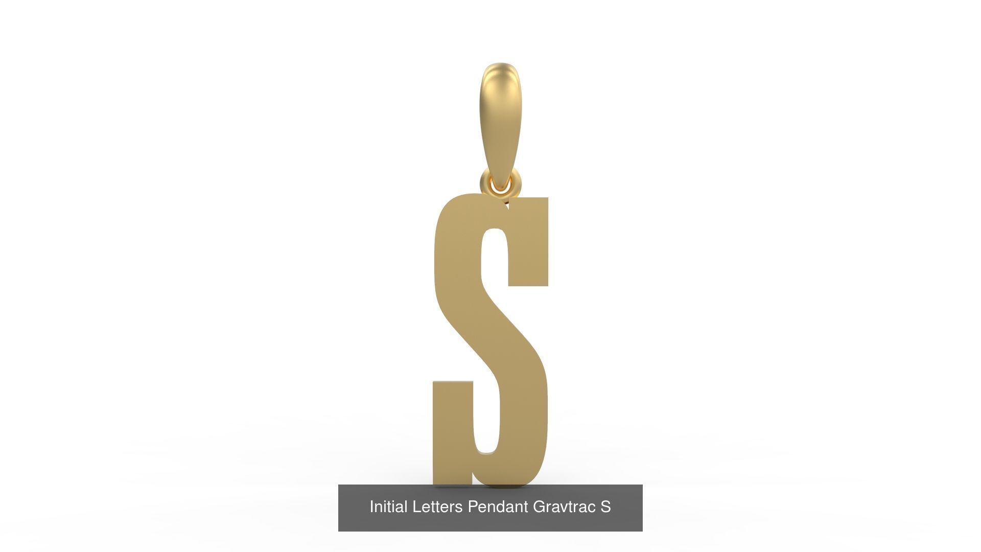 Initial Letters Pendant Alphabets Gravtrac 3D Model Collection_21