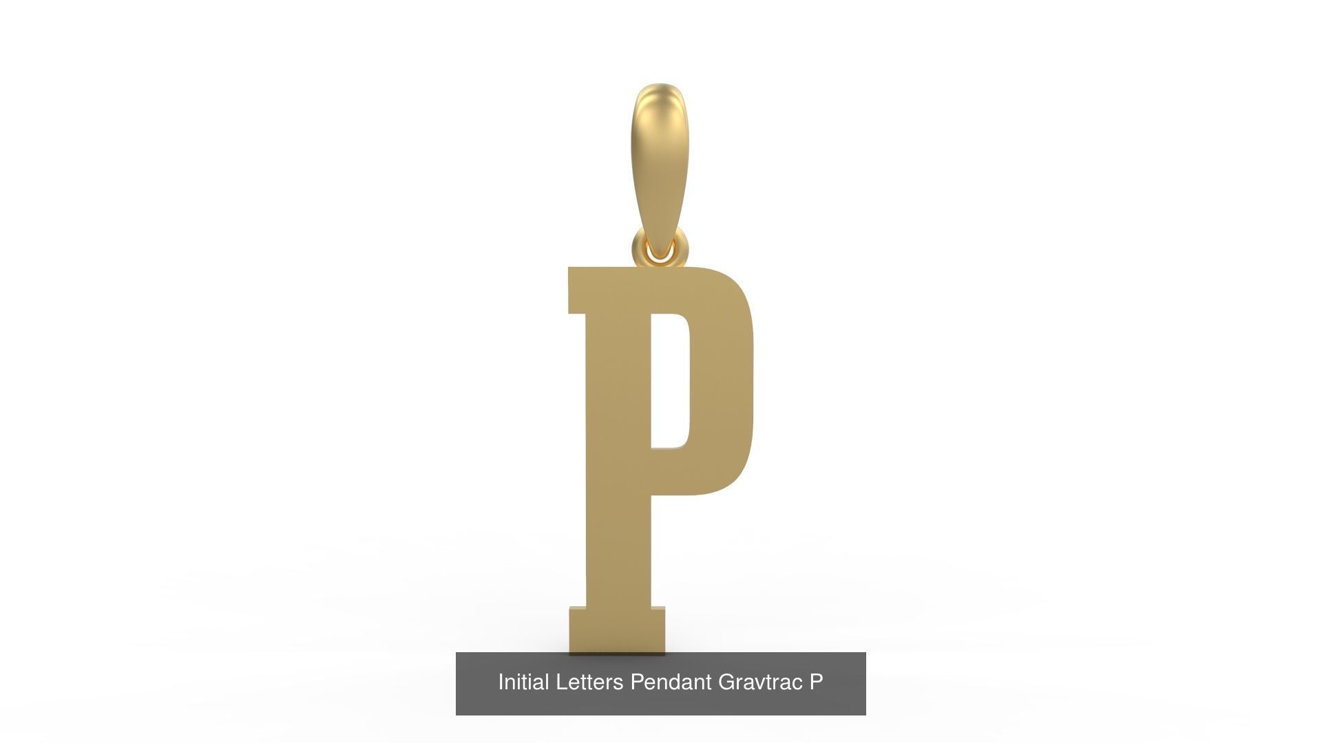 Initial Letters Pendant Alphabets Gravtrac 3D Model Collection_18