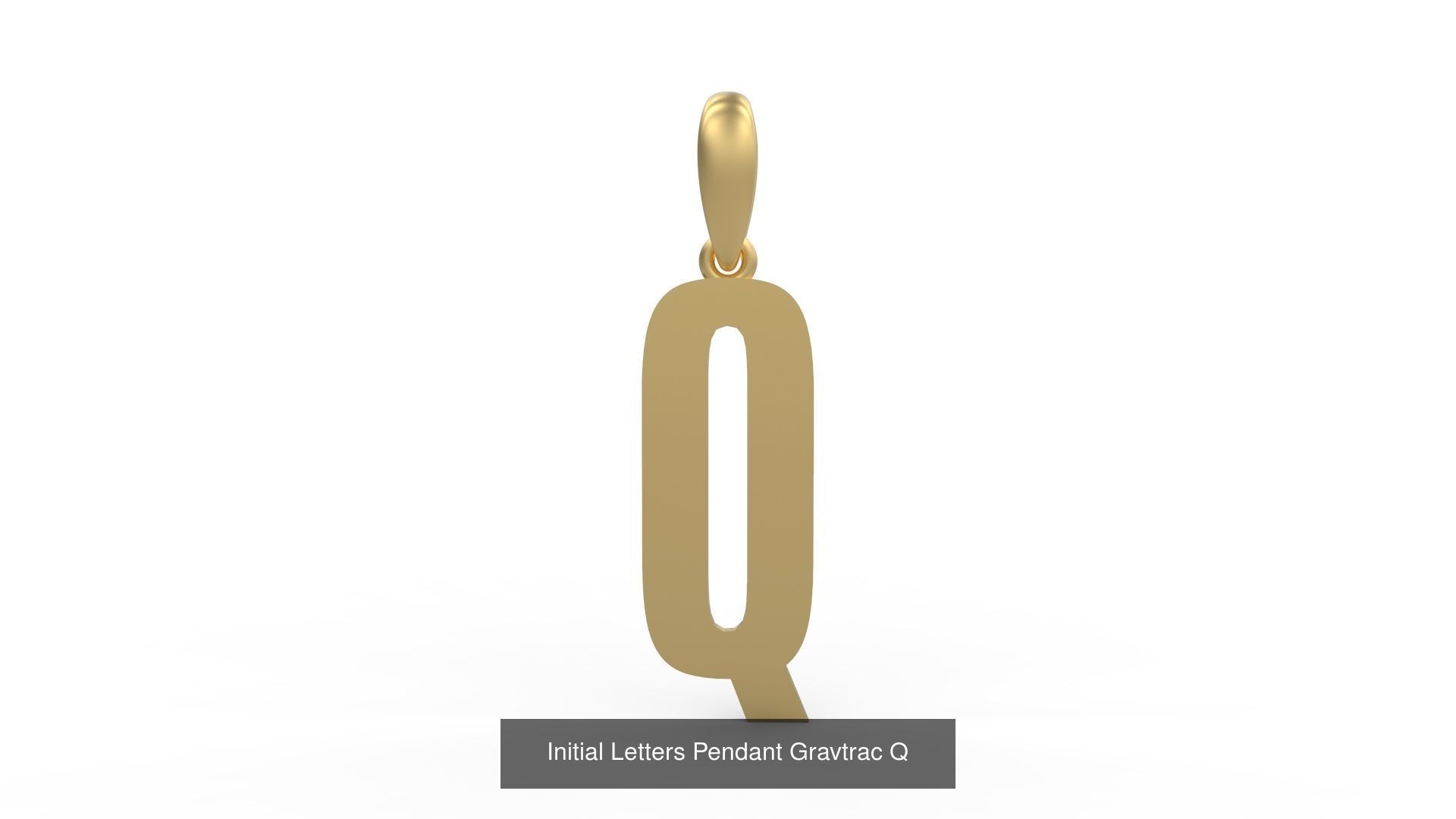 Initial Letters Pendant Alphabets Gravtrac 3D Model Collection_19