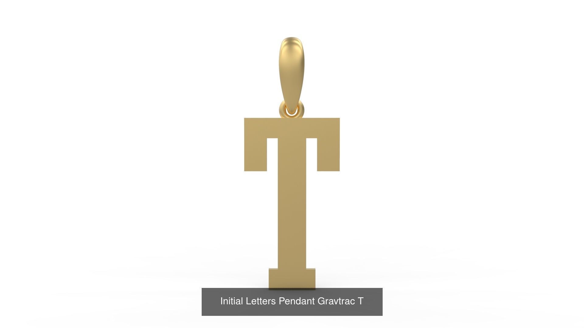 Initial Letters Pendant Alphabets Gravtrac 3D Model Collection_22