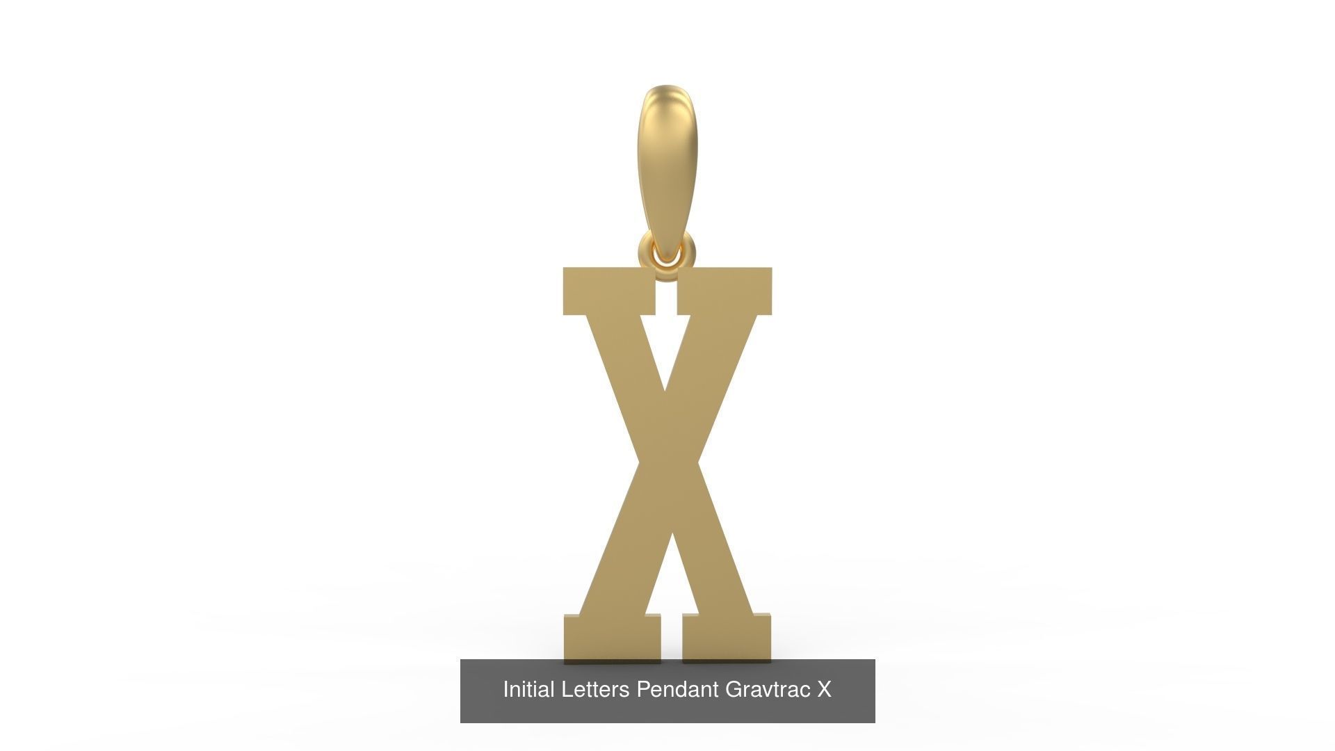 Initial Letters Pendant Alphabets Gravtrac 3D Model Collection_26