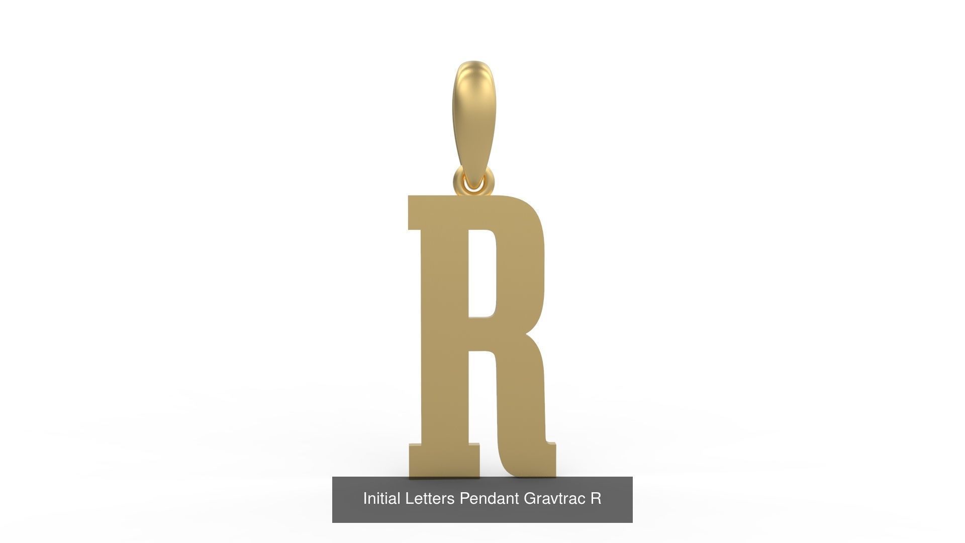 Initial Letters Pendant Alphabets Gravtrac 3D Model Collection_20