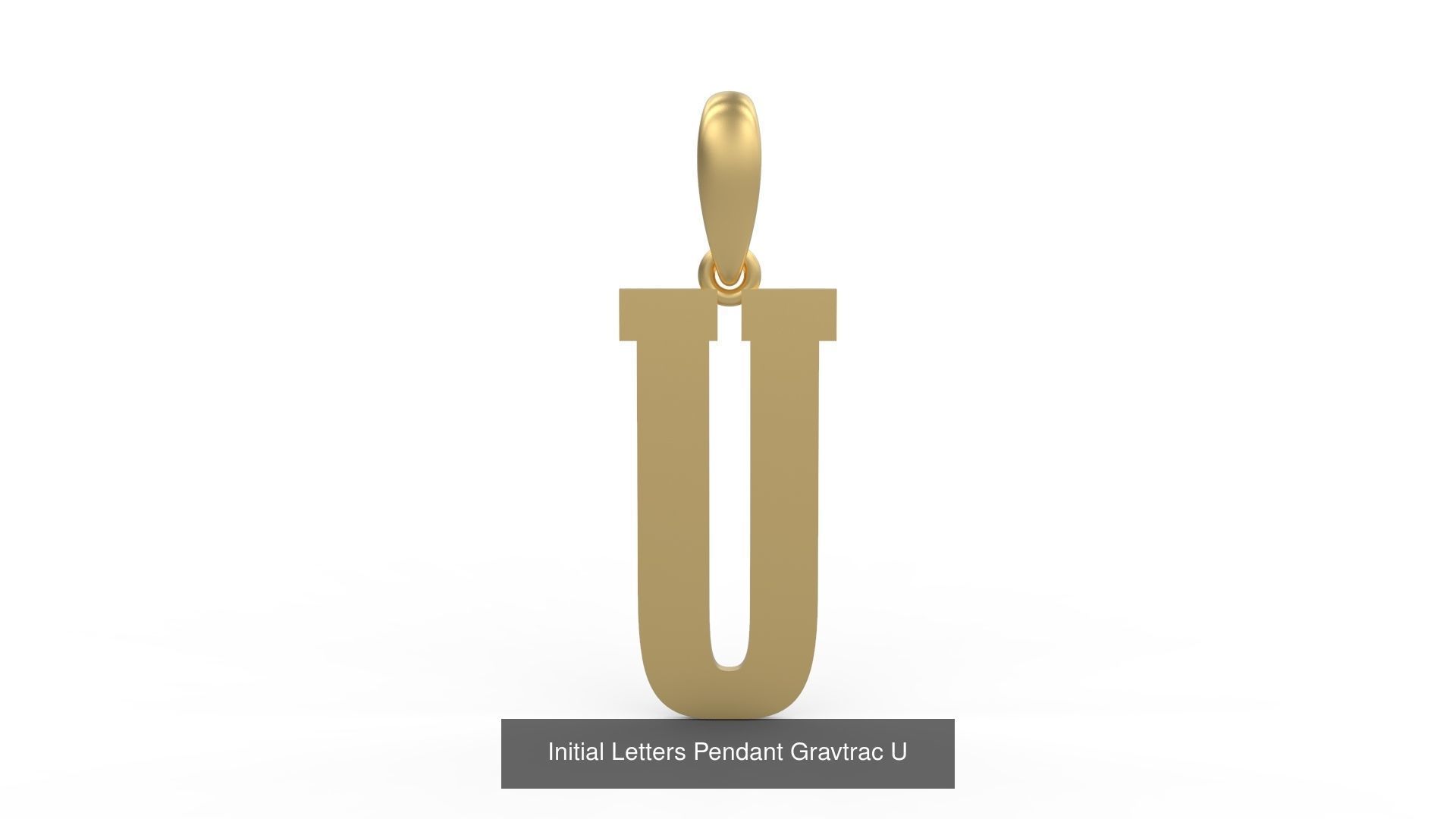 Initial Letters Pendant Alphabets Gravtrac 3D Model Collection_23