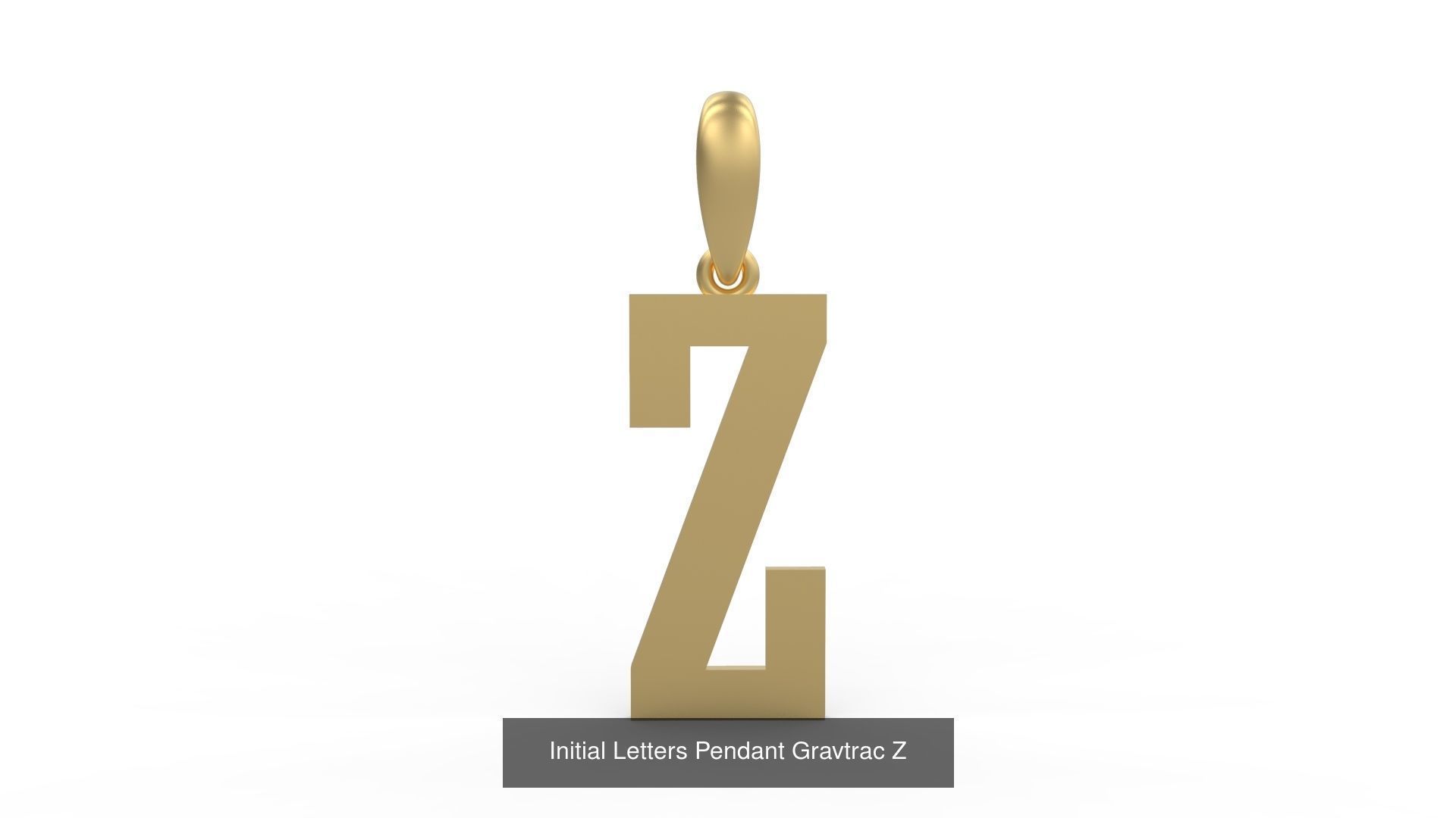 Initial Letters Pendant Alphabets Gravtrac 3D Model Collection_28