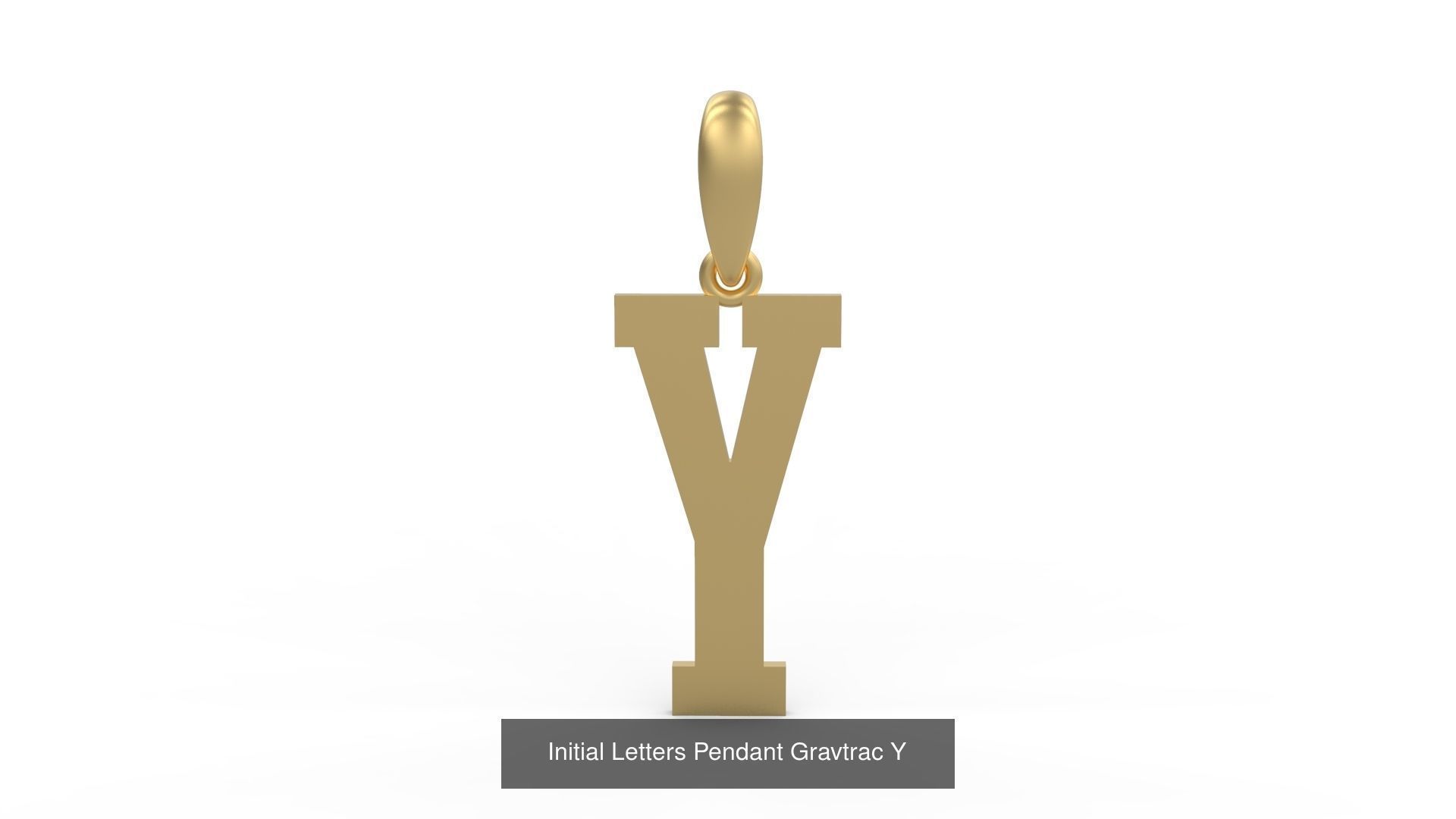 Initial Letters Pendant Alphabets Gravtrac 3D Model Collection_27