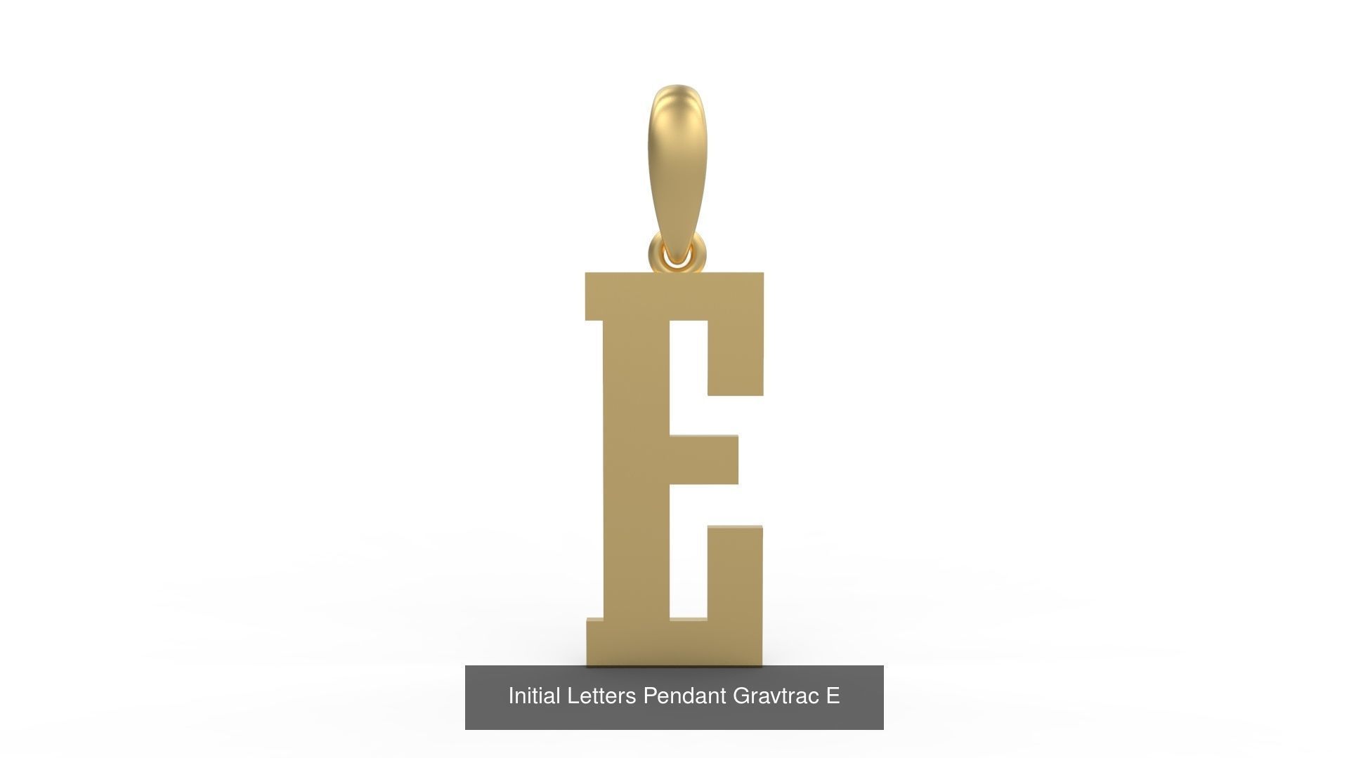 Initial Letters Pendant Alphabets Gravtrac 3D Model Collection_7