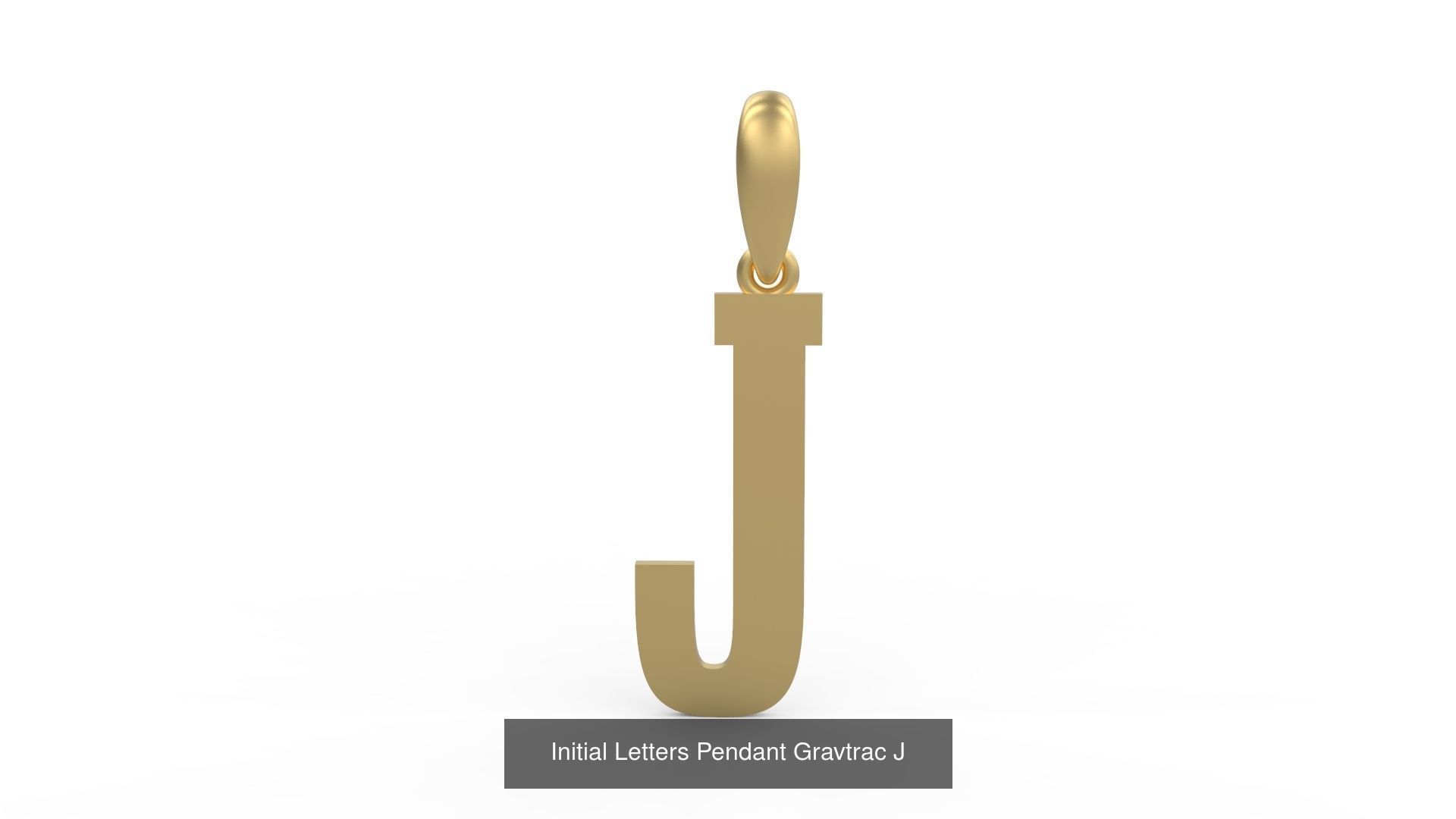 Initial Letters Pendant Alphabets Gravtrac 3D Model Collection_12