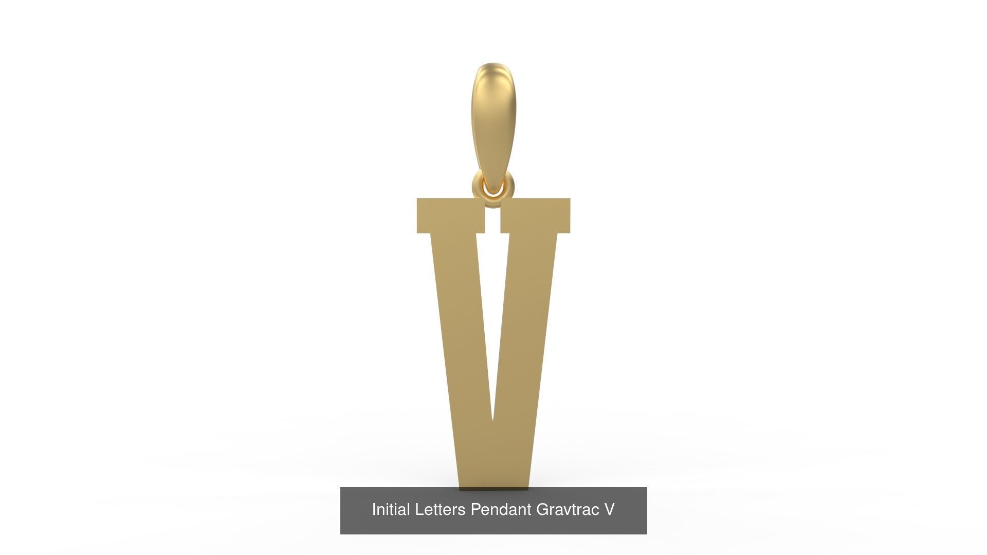 Initial Letters Pendant Alphabets Gravtrac 3D Model Collection_24