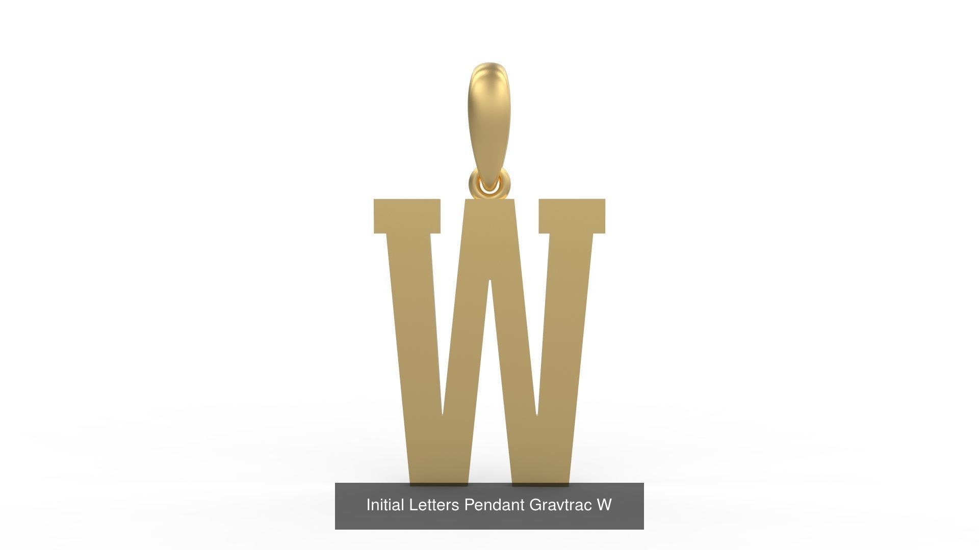 Initial Letters Pendant Alphabets Gravtrac 3D Model Collection_25