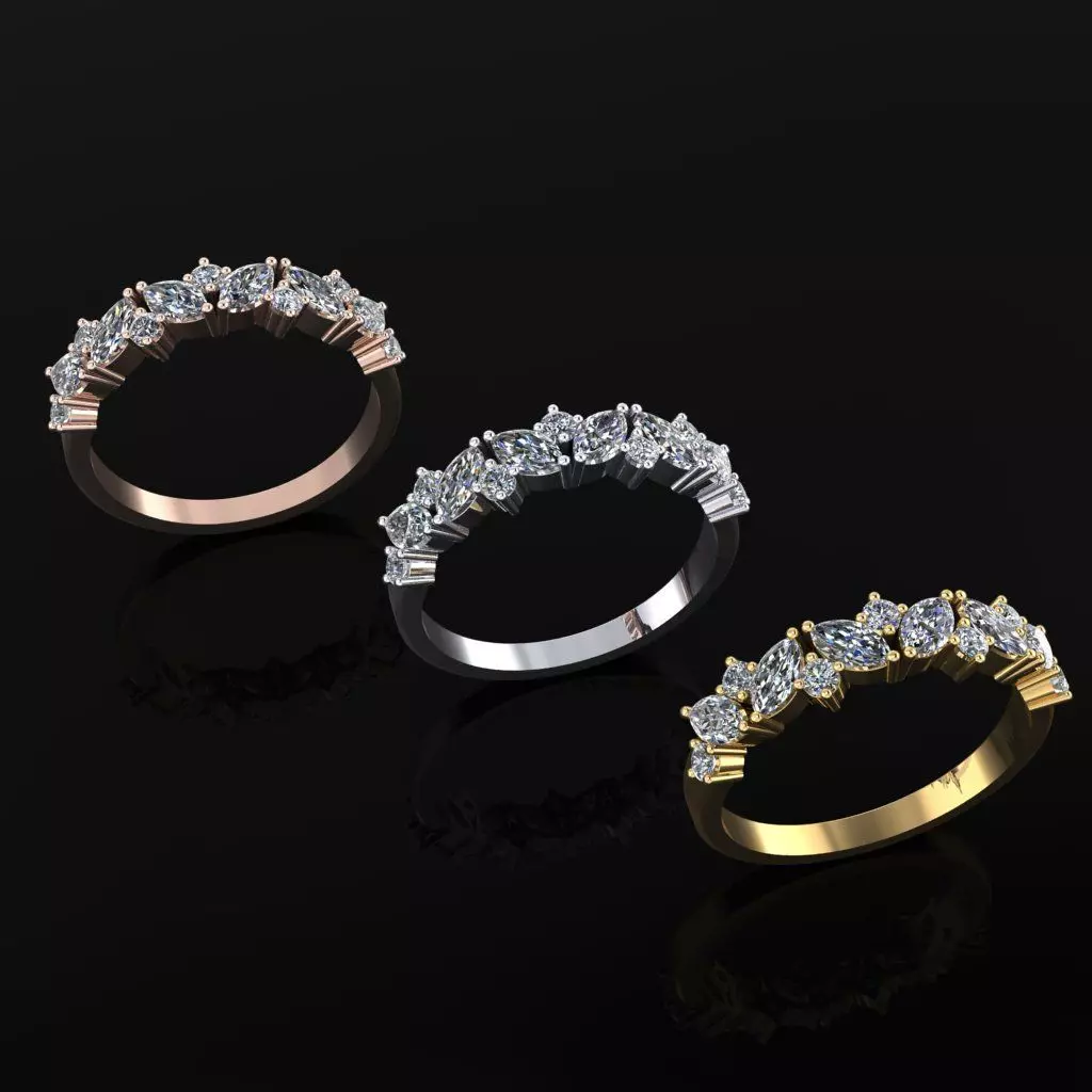 Women Ring 04 3D print model_0