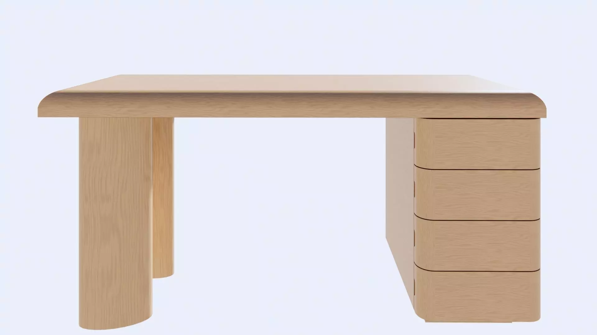 Column Desk - Elite - Kara Mann 3D model_0