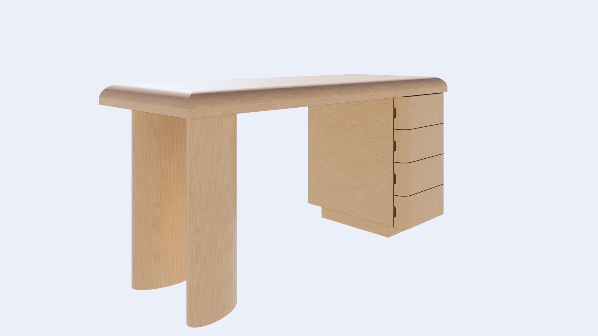 Column Desk - Elite - Kara Mann 3D model_1