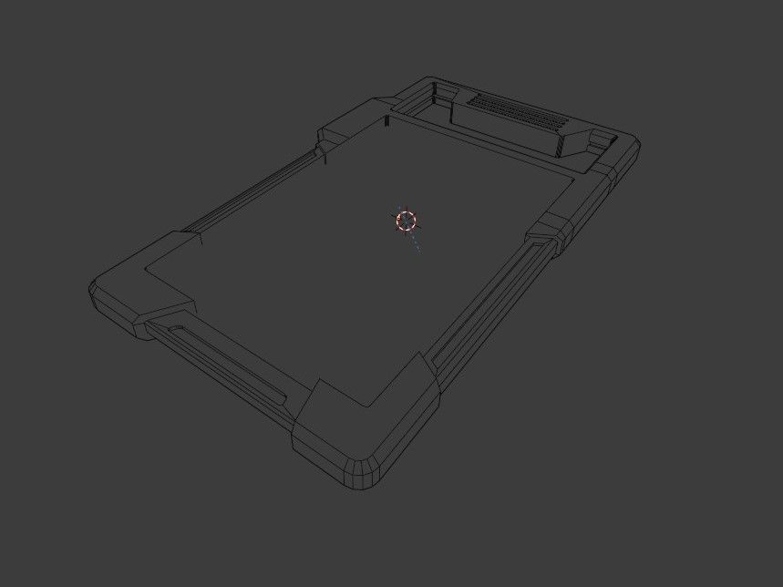 sci-fi tablet Low-poly 3D model_14