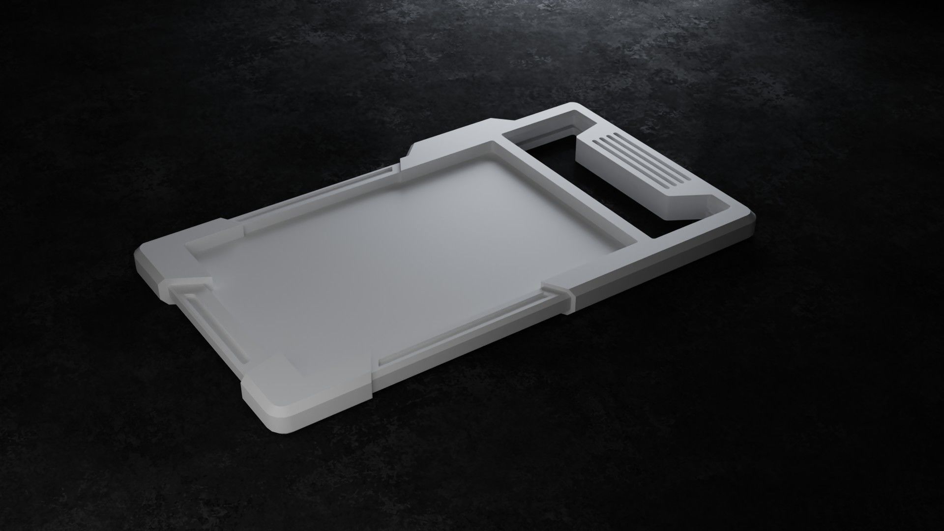 sci-fi tablet Low-poly 3D model_12