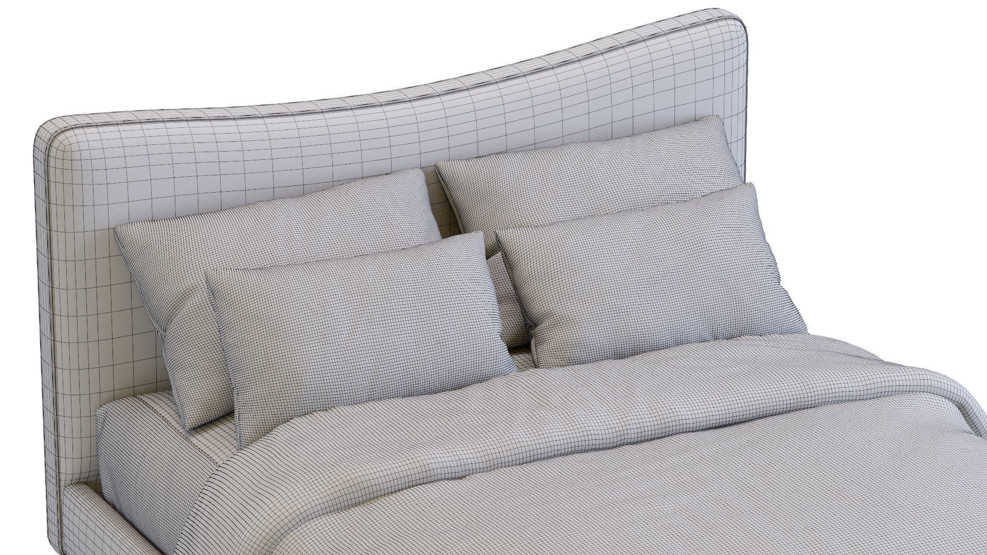 Myla Bed By West Elm 3D model_28