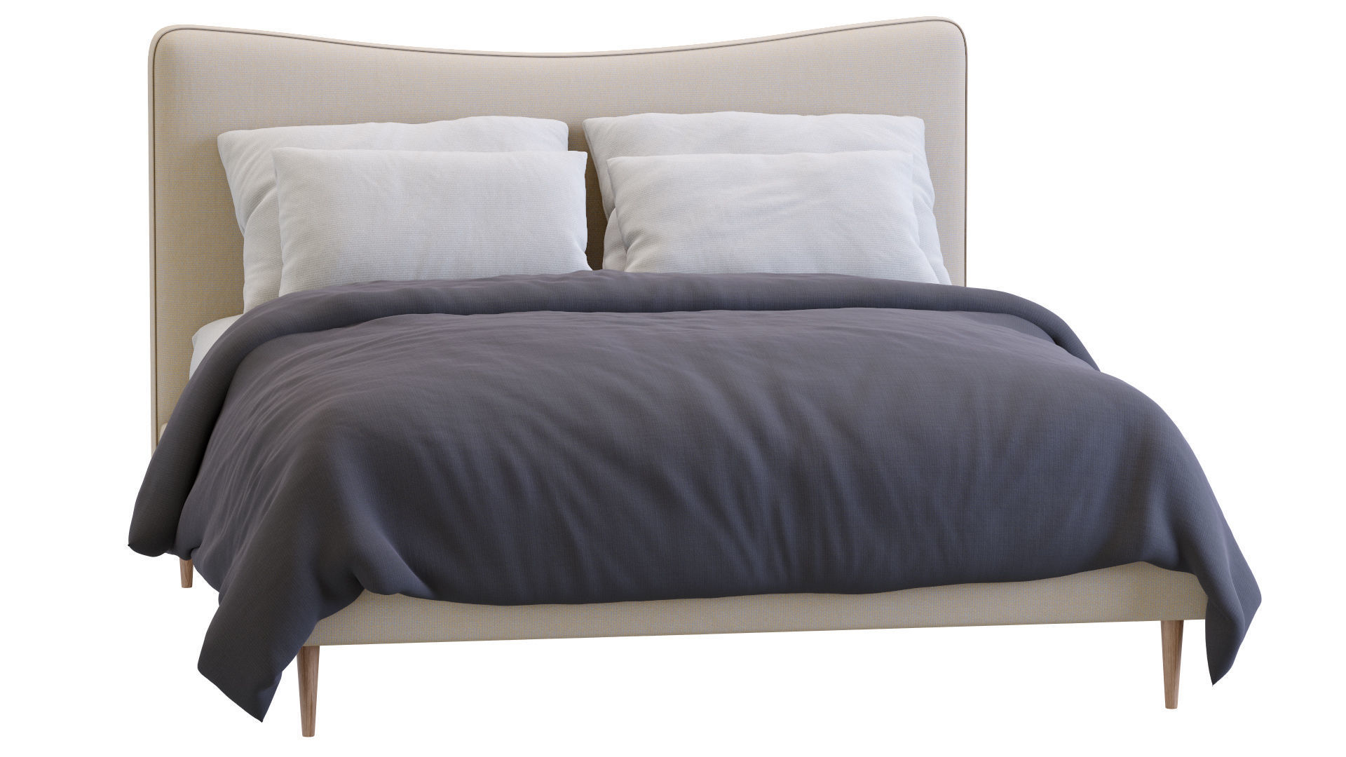 Myla Bed By West Elm 3D model_20