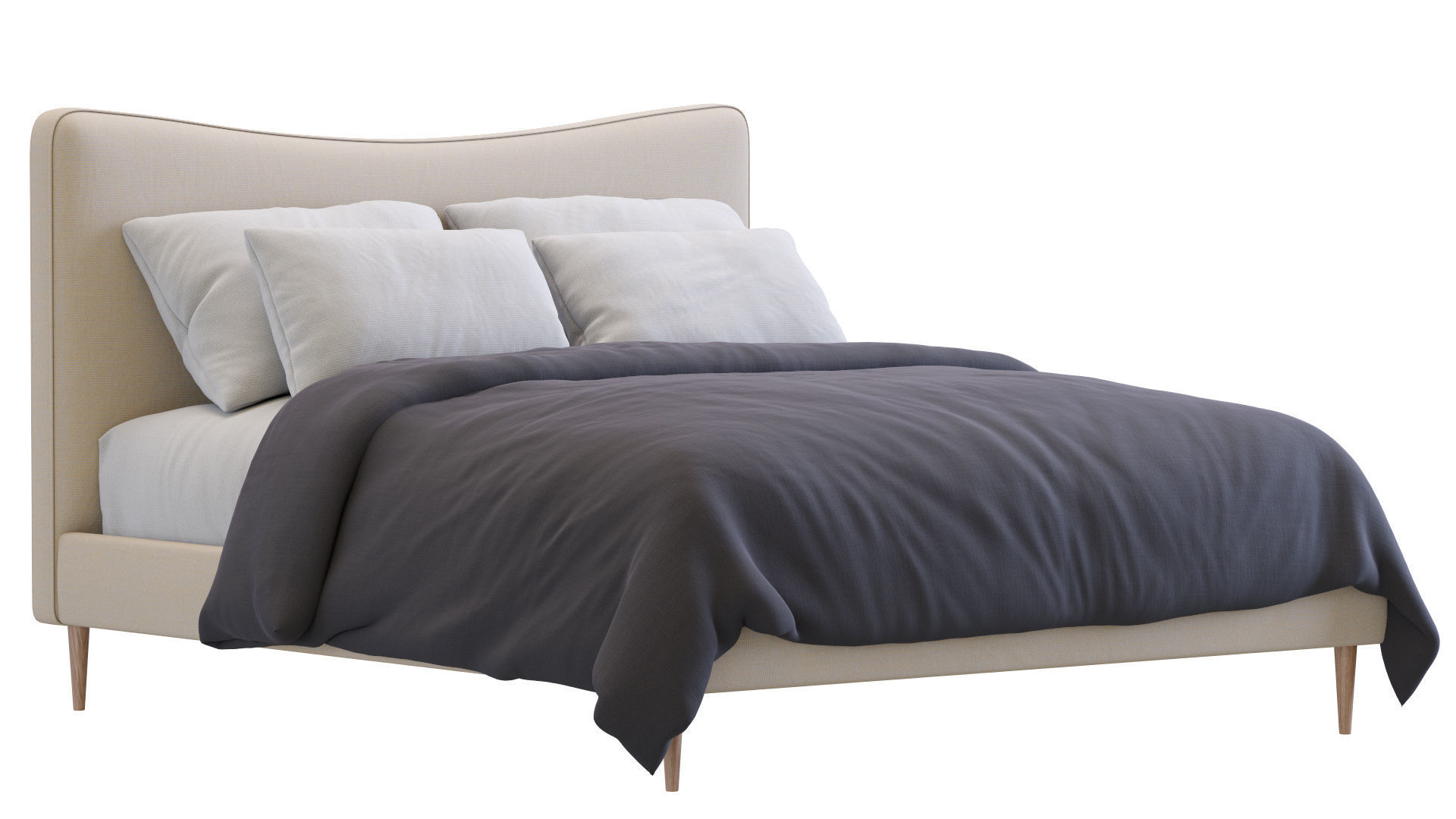 Myla Bed By West Elm 3D model_16