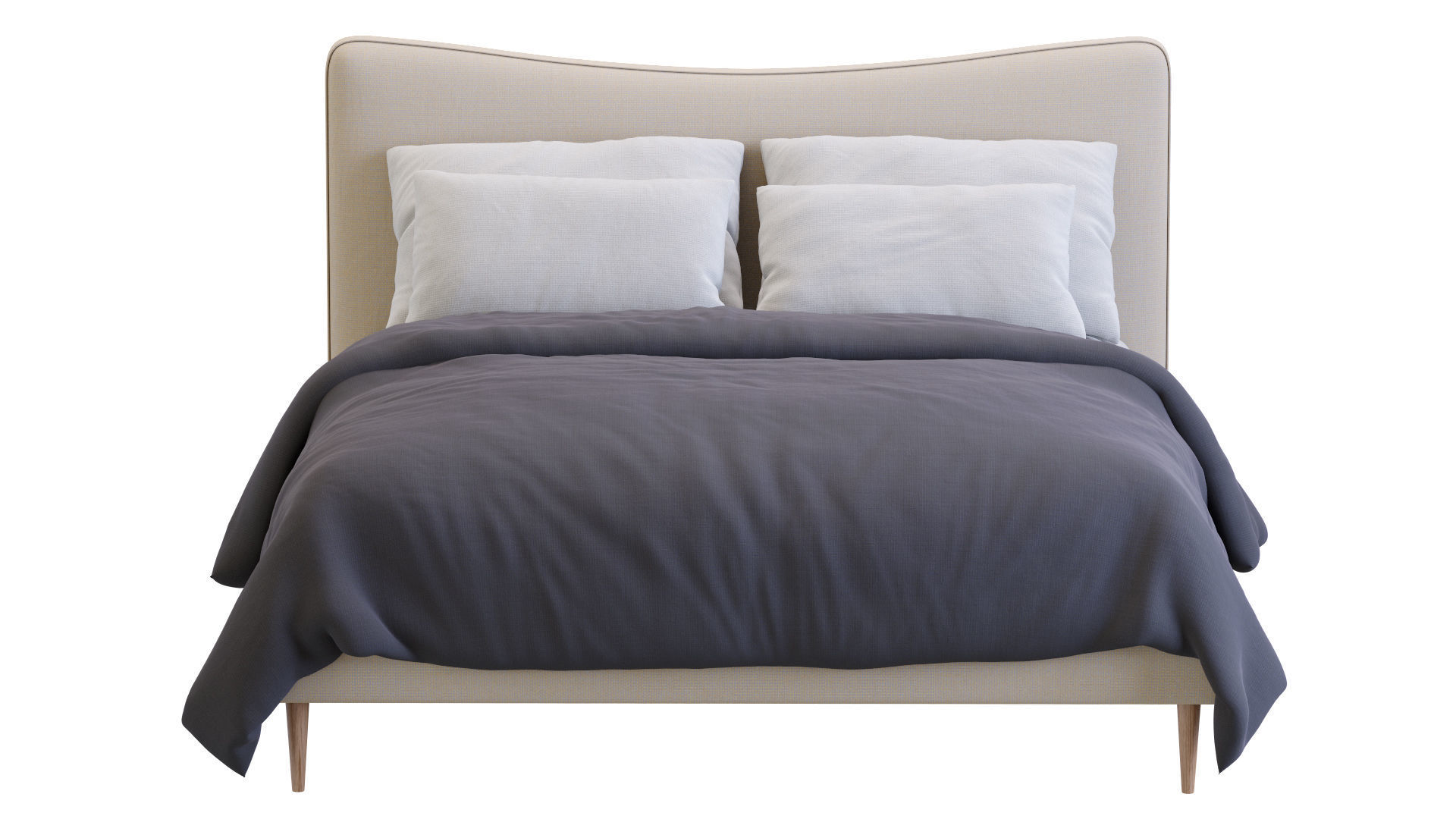 Myla Bed By West Elm 3D model_8