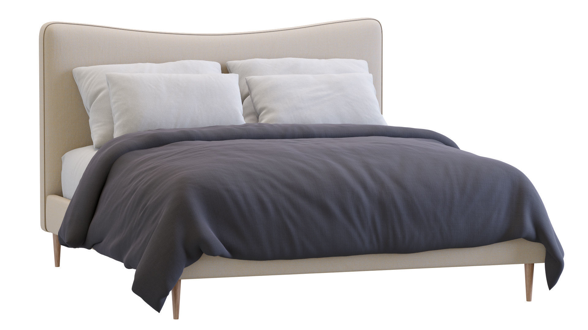 Myla Bed By West Elm 3D model_25