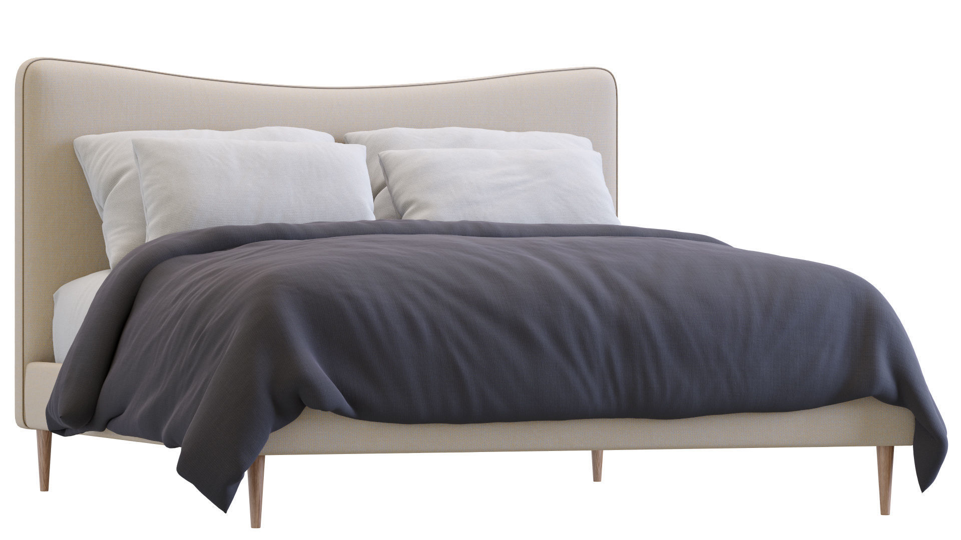 Myla Bed By West Elm 3D model_21