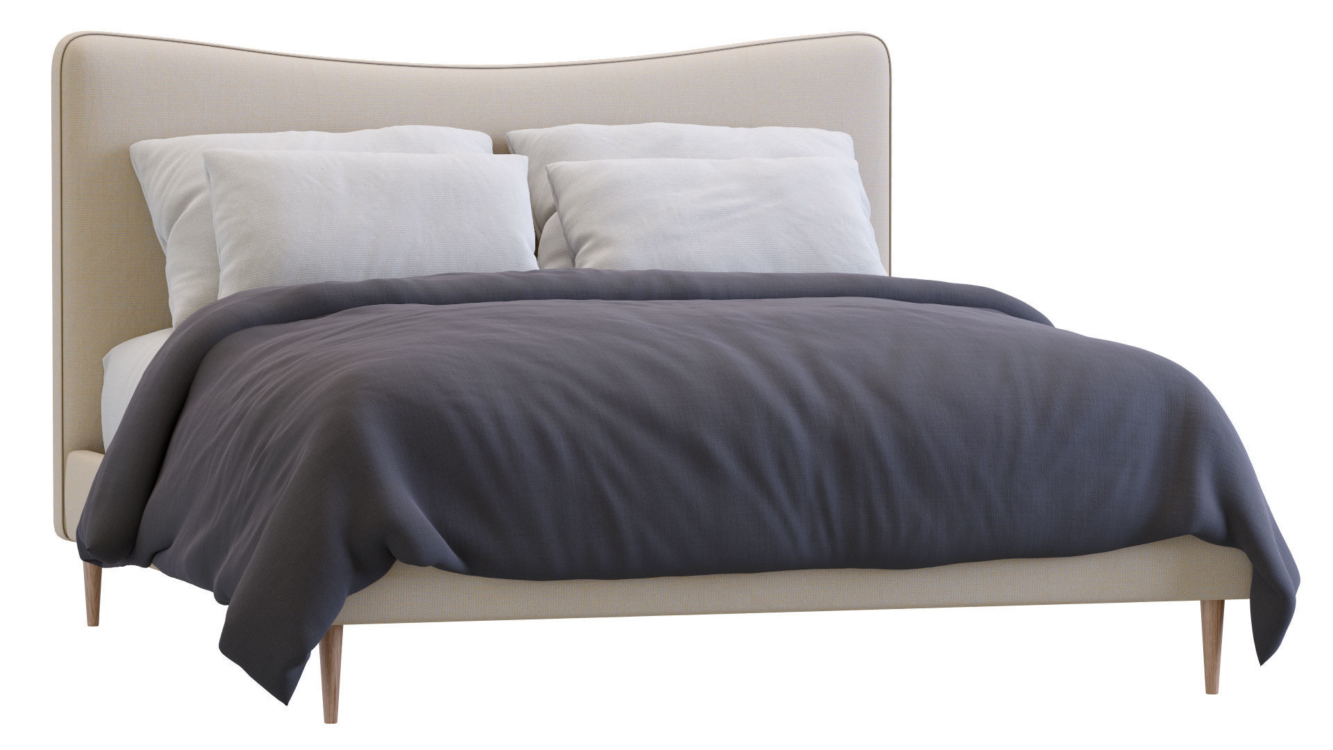 Myla Bed By West Elm 3D model_15