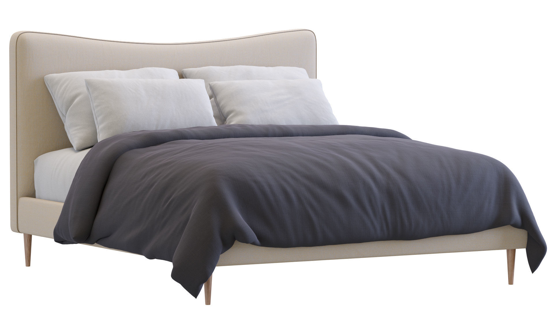 Myla Bed By West Elm 3D model_19