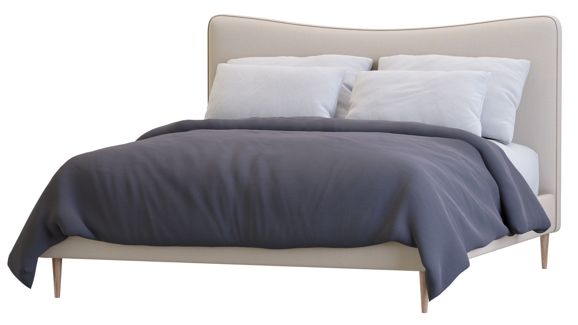 Myla Bed By West Elm 3D model_23