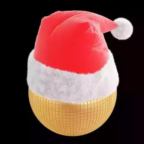 Christmas toy in a Santa Claus hat 2