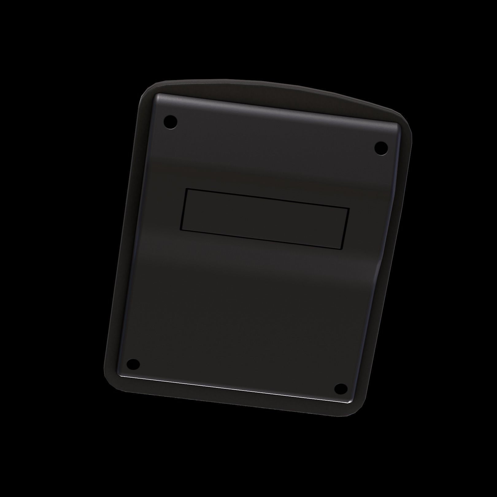 Desk Calculator Low-poly 3D model_4