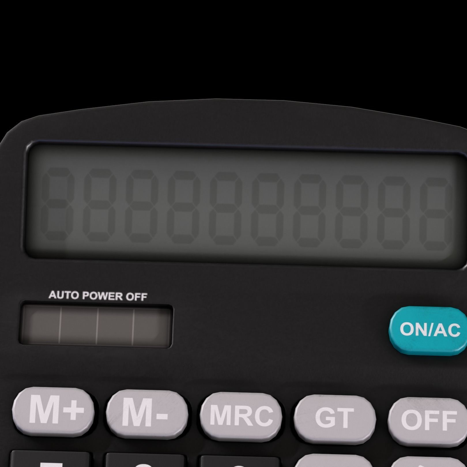 Desk Calculator Low-poly 3D model_5