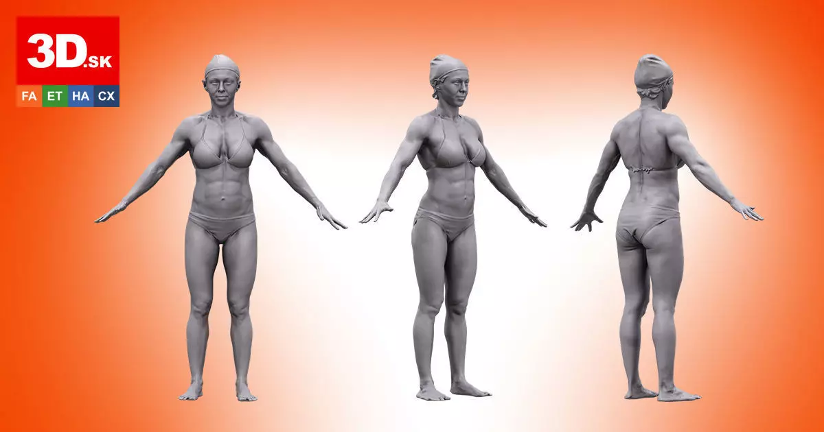 3D Base Body Scan Natasha 3D model