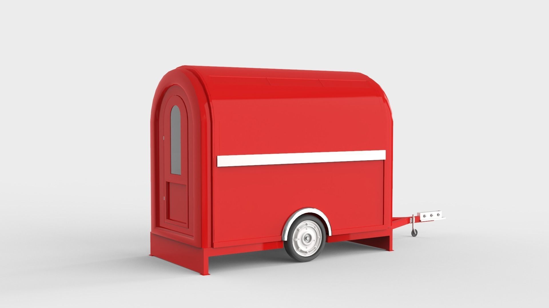Camper Food Cart 3D model_14