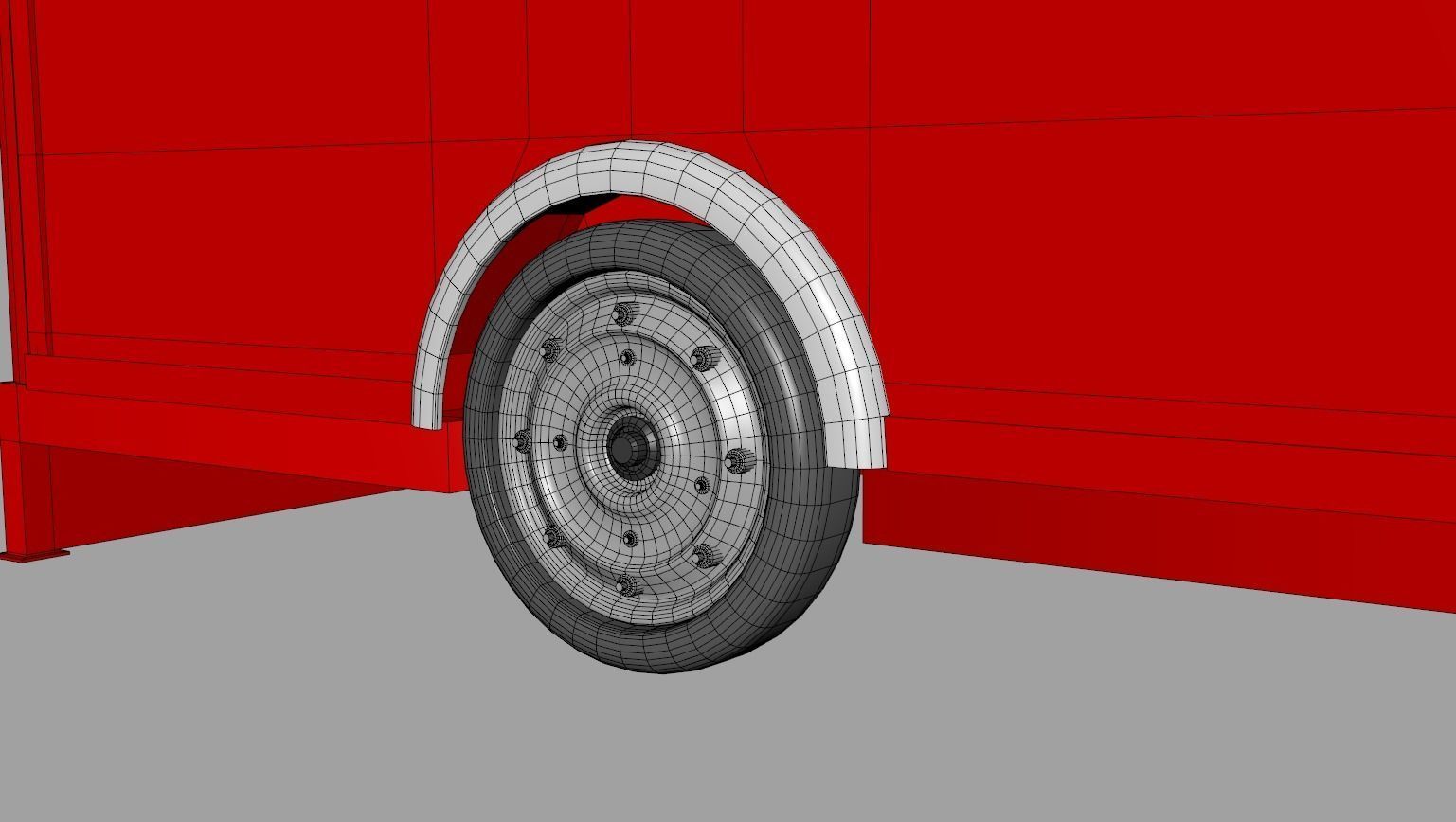 Camper Food Cart 3D model_20